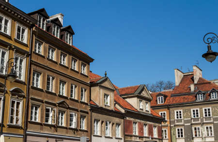 City center of Warsaw, Polandの写真素材