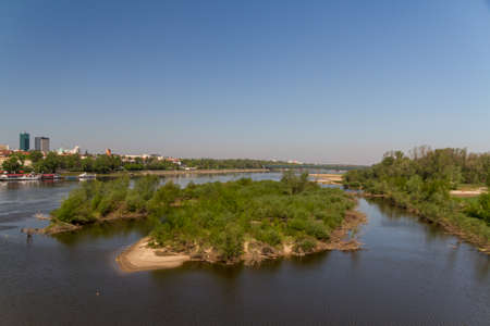 river Wisla, Warsaw, Poland