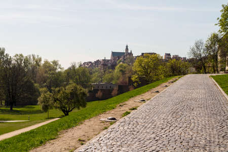 City center of Warsaw, Poland