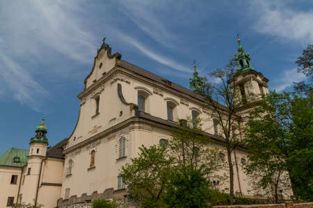 Cathedral in old town of Cracowの写真素材