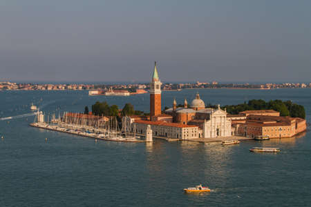 view of San Giorgio island, Venice, Italyのeditorial素材