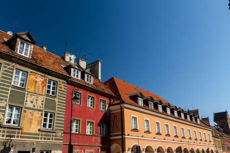 City center of Warsaw, Poland