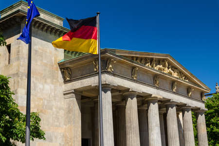 aerial view of central Berlinの写真素材