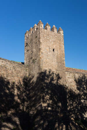 Old Wall and Tower of Barcelona City