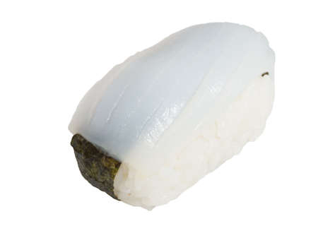 Japanese squid sushiの写真素材