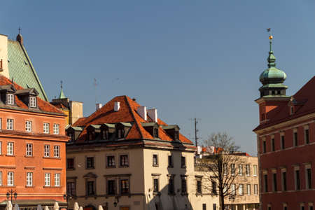 Castle Square in Warsaw, Polandのeditorial素材