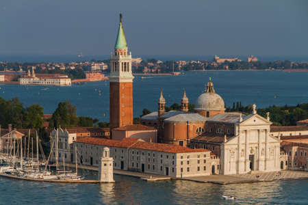 view of San Giorgio island, Venice, Italyの写真素材