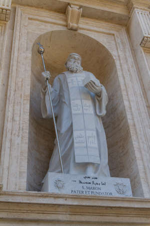 Great church in center of Rome, Italy.の写真素材