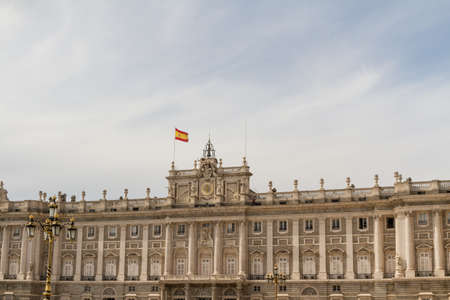 Royal Palace at Madrid Spain - architecture backgroundのeditorial素材