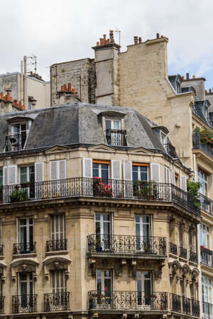 beautiful Parisian streets view paris,france Europeの写真素材