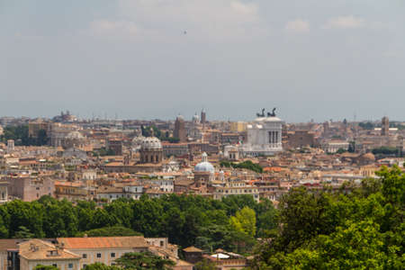 Travel Series - Italy. View above downtown of Rome, Italy.の写真素材