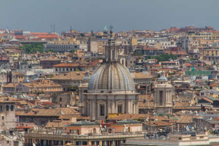 Travel Series - Italy. View above downtown of Rome, Italy.の写真素材