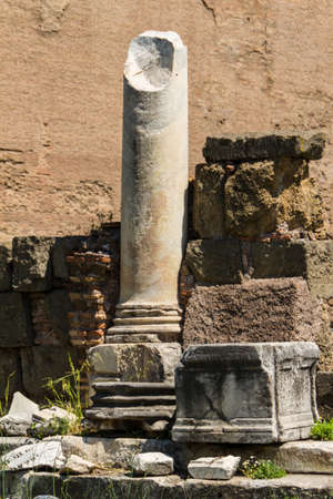 Roman ruins in Rome, Forumの写真素材