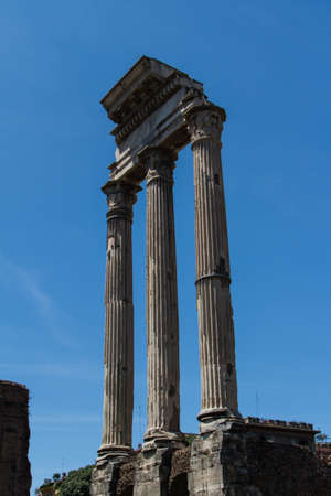 Roman ruins in Rome, Forumの写真素材