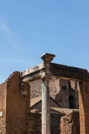 Roman ruins in Rome, Forumの写真素材