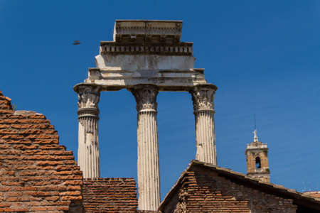 Roman ruins in Rome, Forumの写真素材