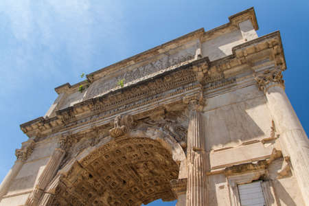 Roman ruins in Rome, Forumの写真素材