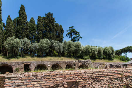 Roman ruins in Rome, Forumの写真素材