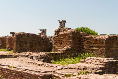 Roman ruins in Rome, Forumの写真素材
