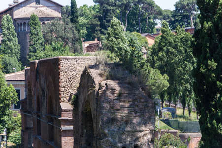 Roman ruins in Rome, Forumの写真素材