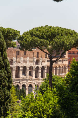 Great church in center of Rome, Italy.の写真素材