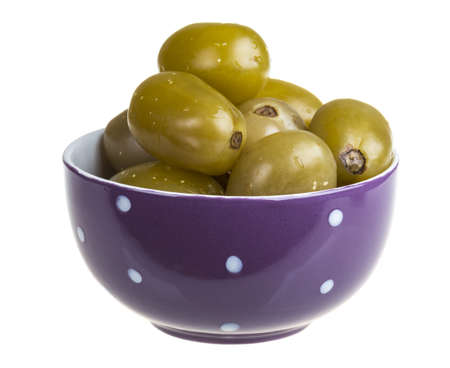 Pickled tomatoes isolated on the white backgroundの写真素材