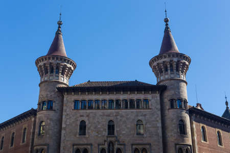 Buildings' facades of great architectural interest in the city of Barcelona - Spainのeditorial素材