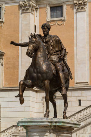 Campidoglio square (Piazza del Campidoglio) in Rome, Italyのeditorial素材