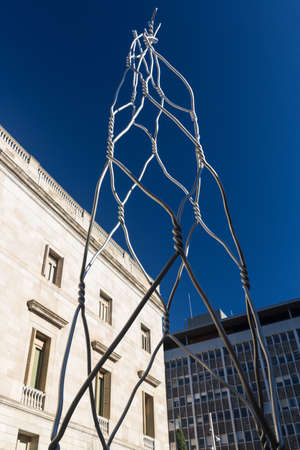 Buildings' facades of great architectural interest in the city of Barcelona - Spainのeditorial素材