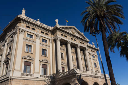 The building of the military government. Barcelona, Catalonia, Spainのeditorial素材