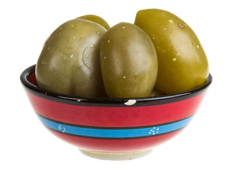 Pickled tomatoes isolated on the white backgroundの写真素材