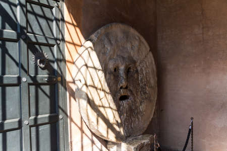 Mouth of Truth, Rome, Italyの写真素材