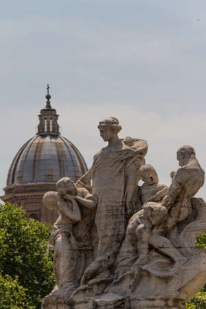 Great church in center of Rome, Italy.の写真素材
