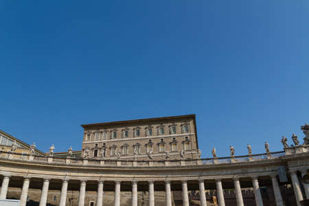 Buildings in Vatican, the Holy See within Rome, Italy. Part of Saint Peter's Basilica.のeditorial素材