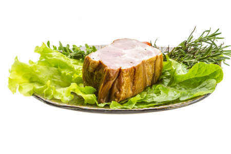 Bacon with vegetablesの写真素材