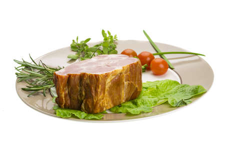 Bacon with vegetablesの写真素材