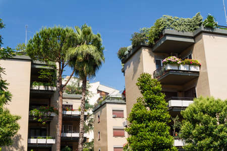 Rome, Italy. Typical architectural details of the old city