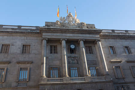 Buildings' facades of great architectural interest in the city of Barcelona - Spainのeditorial素材