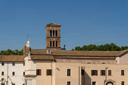 Rome, Italy. Typical architectural details of the old cityのeditorial素材