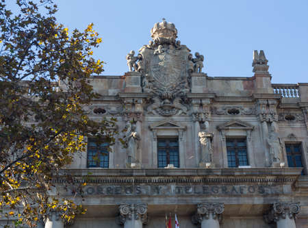 Buildings' facades of great architectural interest in the city of Barcelona - Spainの写真素材