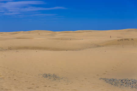 Maspalomas Duna - Desert in Canary island Gran Canariaの写真素材