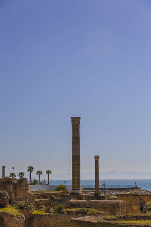 Old Carthage ruins in Tunisia
