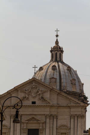 Great church in center of Rome, Italy.の写真素材