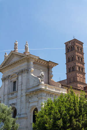 Great church in center of Rome, Italy.の写真素材