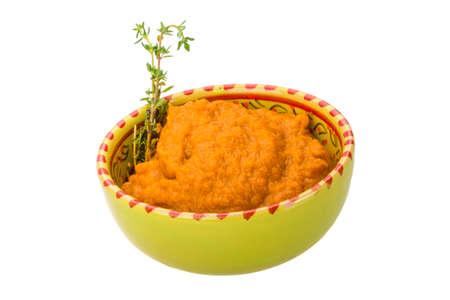 Zucchini puree with thymeの写真素材
