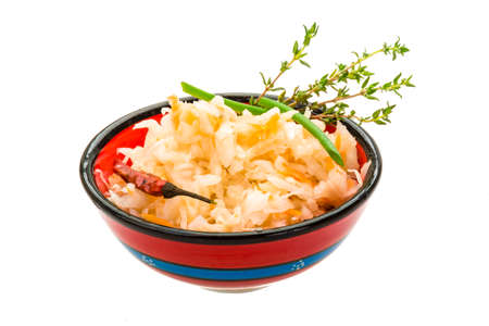 Fermented cabbage with thymeの写真素材