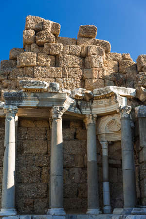 Ruins in Side, Turkeyの写真素材