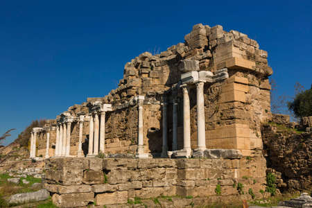 Ruins in Side, Turkeyの写真素材