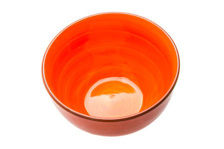 Empty ceramic bowl isolatedの写真素材
