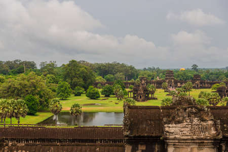 Angkor Wat in Cambodiaの写真素材